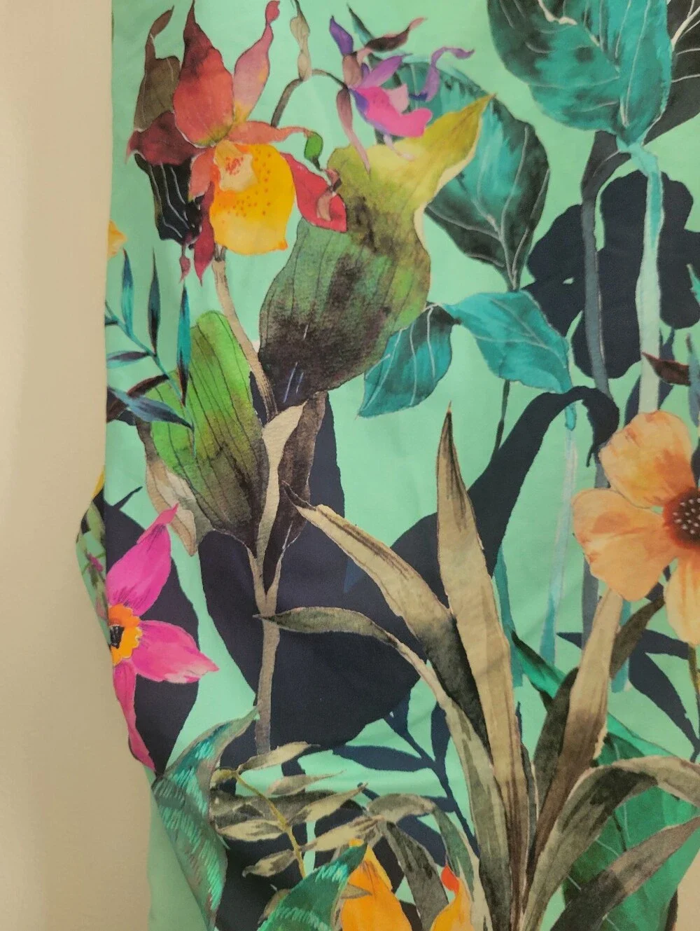 NWT Nanette Lepore Floral Tropical One Piece Swimsuit Mint Green SIZE 10
